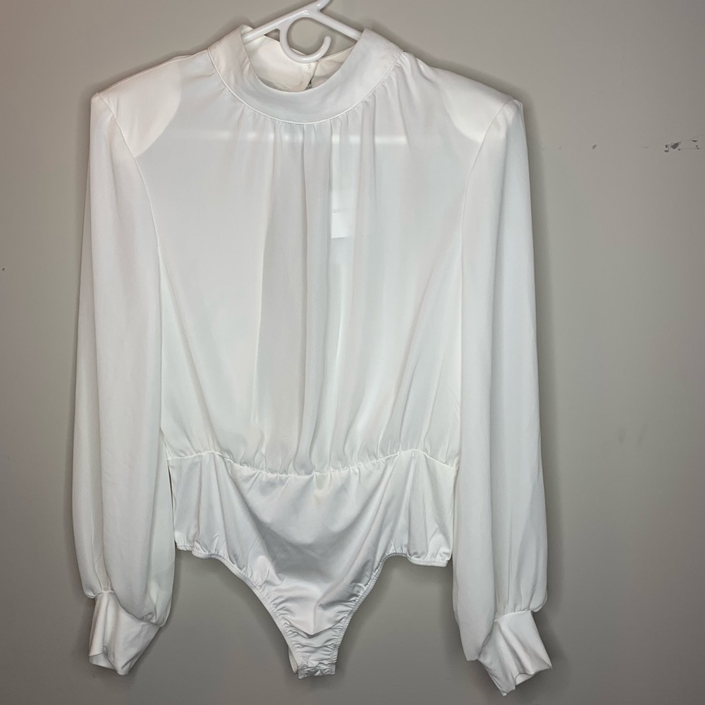 High neck sheer body suit